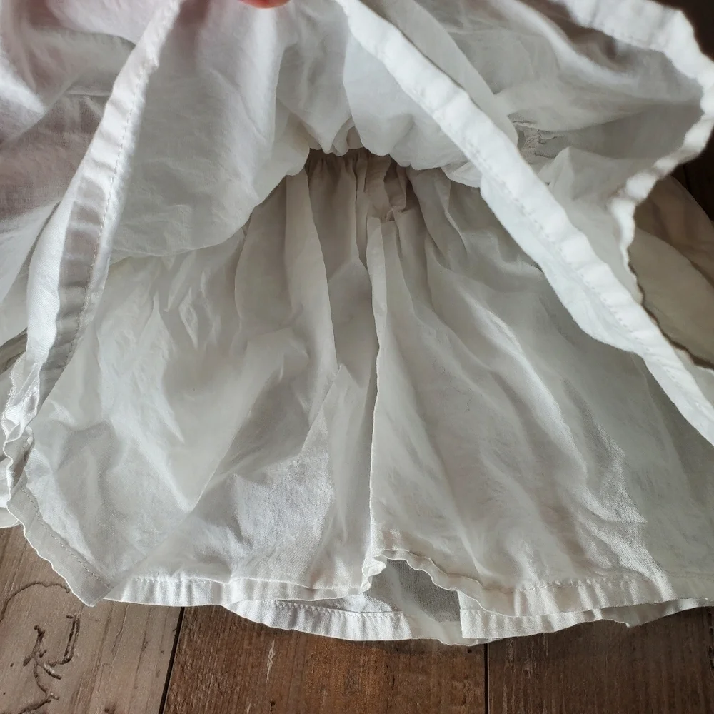 baby B'gosh Size 24m White Tiered Ruffle 100% Cotton Toddler Girl Dress NWOT